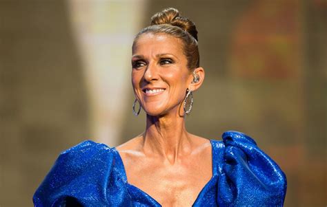 celine dion blue dress